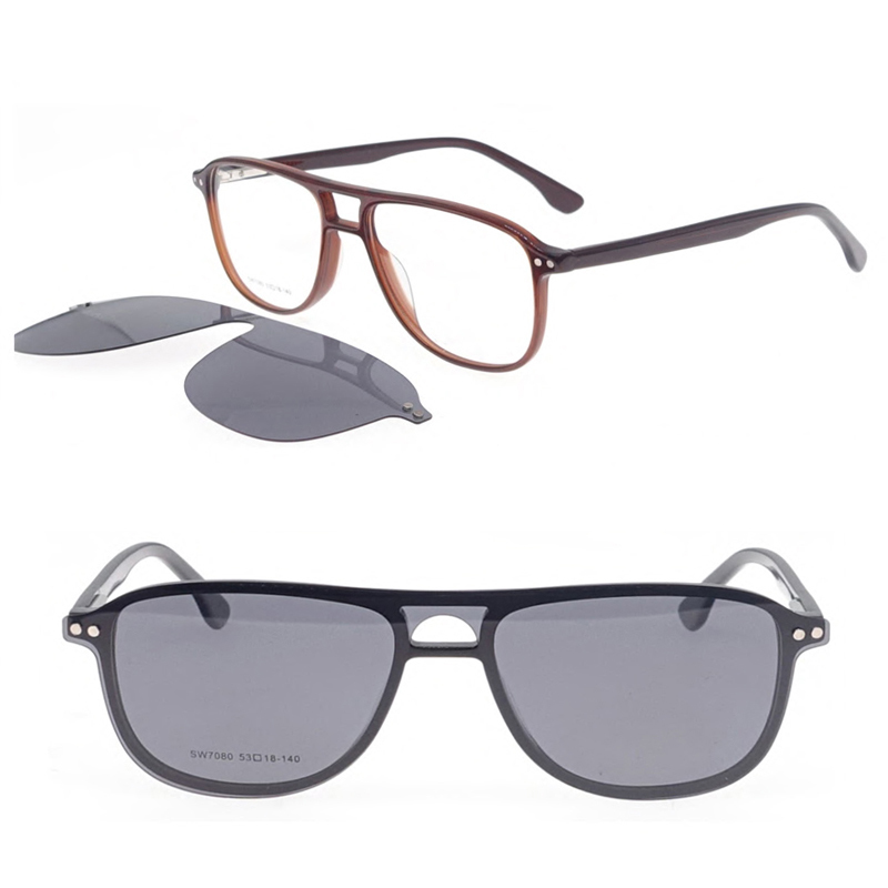 7080 pilot acetate flexiable hinge prescription cool dual bridge glasses with clip on polarization sunglasses lenses for men
7080 pilot acetate flexiable hinge prescription cool dual bridge glasses with clip on polarization sunglasses lenses for men