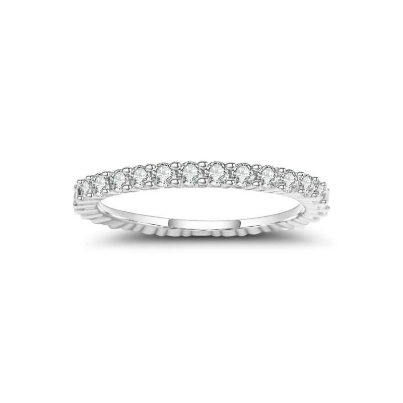 GEM'S BALLET Women's Wedding Ring 925 Sterling Silver Wedding Band Eternity 0.87Ct 2mm EF color Moissanite Ring Fine Jewelry T200908
GEM'S BALLET Women's Wedding Ring 925 Sterling Silver Wedding Band Eternity 0.87Ct 2mm EF color Moissanite Ring Fine Jewelry T200908