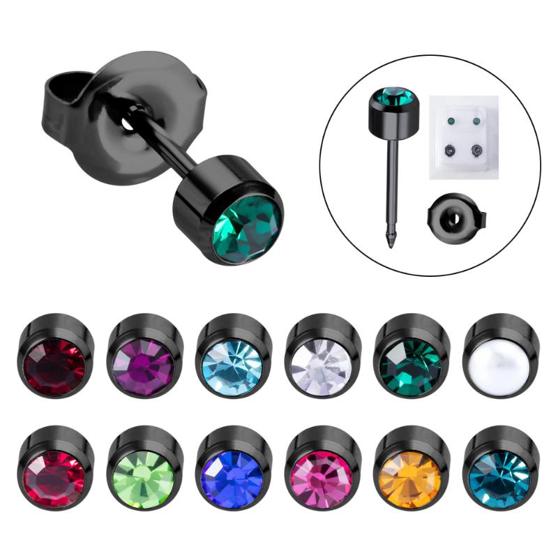 Stud Wholesale Fashion 316 Stainless Steel Acrylic Crystal Earrings For Women Men Jewelry 12 Months Small Earring 2021
Stud Wholesale Fashion 316 Stainless Steel Acrylic Crystal Earrings For Women Men Jewelry 12 Months Small Earring 2021