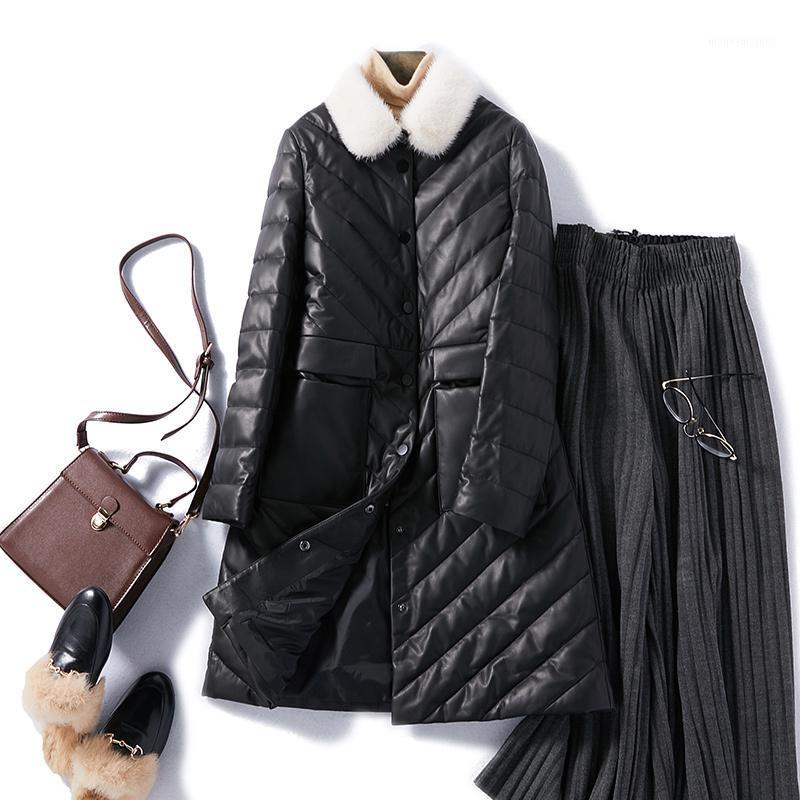Genuine Leather Jacket Women Winter Real Collar Duck Down Jacket Female 100% Sheepskin Coat Veste Femme W00232 YY17811, Wool collar
Genuine Leather Jacket Women Winter Real Collar Duck Down Jacket Female 100% Sheepskin Coat Veste Femme W00232 YY17811, Wool collar