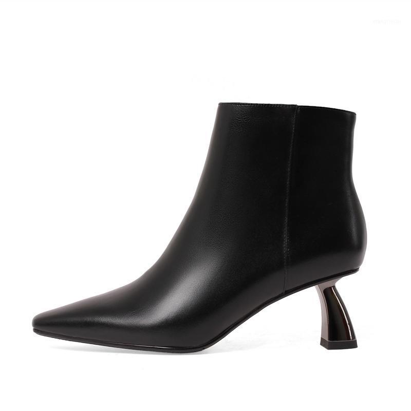Genuine leather Ankle Boots Women Strange high Heels Short Boots Zipper dress party Shoes woman Lady size 41 42 431, Beige
Genuine leather Ankle Boots Women Strange high Heels Short Boots Zipper dress party Shoes woman Lady size 41 42 431, Beige