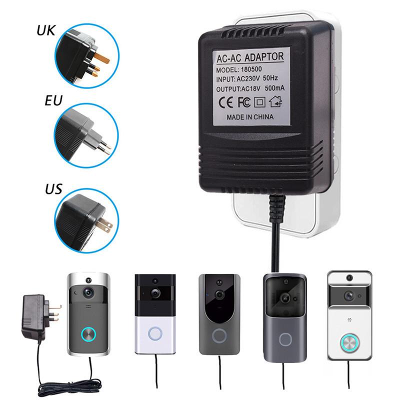 Tuya WiFi Wireless Video Doorbell Camera Power Adapter US UK EU Plug 18V AC Transformer Charger IP Video Intercom Ring 110V-240V
Tuya WiFi Wireless Video Doorbell Camera Power Adapter US UK EU Plug 18V AC Transformer Charger IP Video Intercom Ring 110V-240V