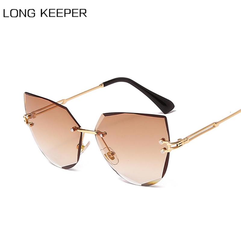 Sunglasses LongKeeper Fashion Rimless Cat Eye Women Gradient Driving UV400 Sun Glasses Vintage Alloy Frame Eyewear Shades Oculos
Sunglasses LongKeeper Fashion Rimless Cat Eye Women Gradient Driving UV400 Sun Glasses Vintage Alloy Frame Eyewear Shades Oculos