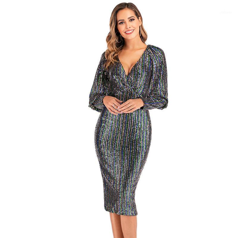Women' Midi Dress Sexy Long Sleeve Sequin Night Party Bodycon Dresses for Women Elegant Deep V Neck Package Hip Woman Clothing1, Multi
Women' Midi Dress Sexy Long Sleeve Sequin Night Party Bodycon Dresses for Women Elegant Deep V Neck Package Hip Woman Clothing1, Multi