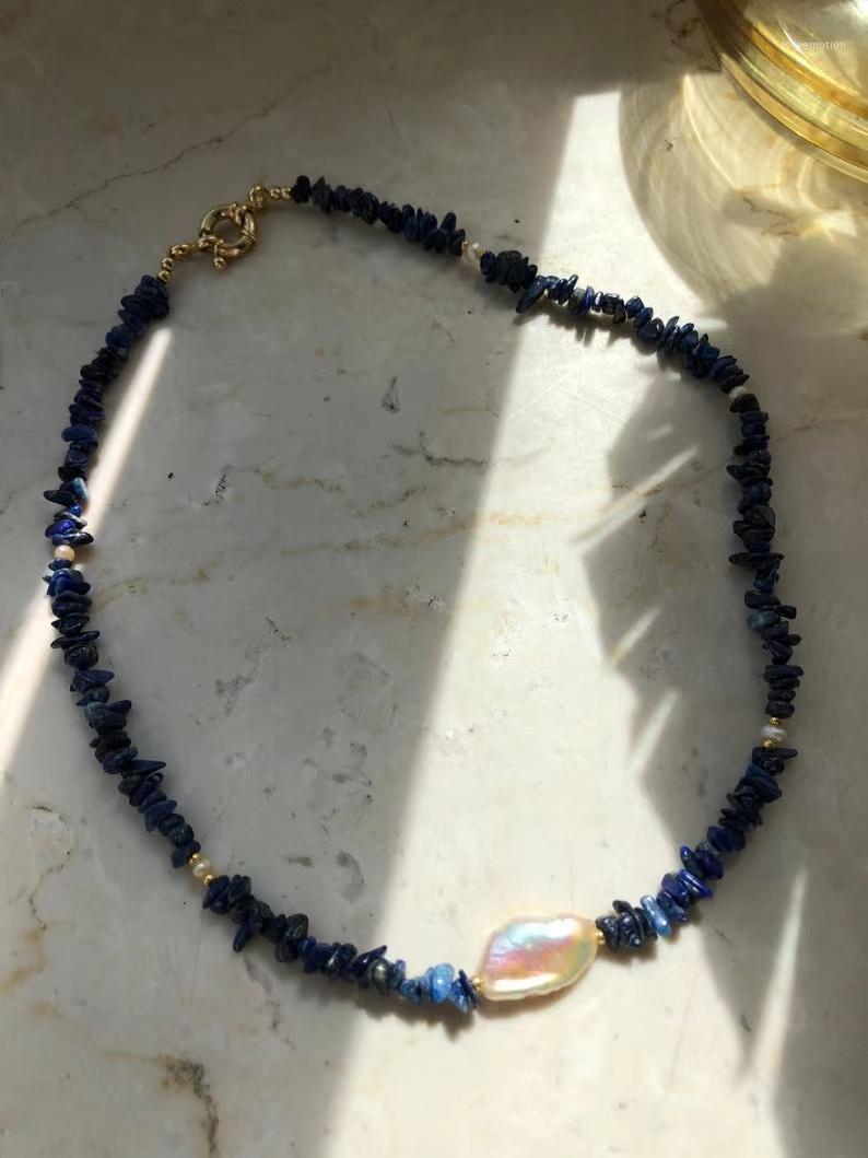 Fashion baroque style pearl pendant necklace Blue stone necklace trend travel vacation accessories Bohemia Glamour Jewelry1
Fashion baroque style pearl pendant necklace Blue stone necklace trend travel vacation accessories Bohemia Glamour Jewelry1