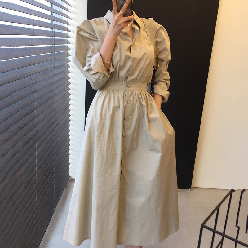 2021 Women Vintage Full Sleeve Shirt Autumn Slim Waist Ladies A-line Vestidos Femme New 4p60, Navy blue
2021 Women Vintage Full Sleeve Shirt Autumn Slim Waist Ladies A-line Vestidos Femme New 4p60, Navy blue