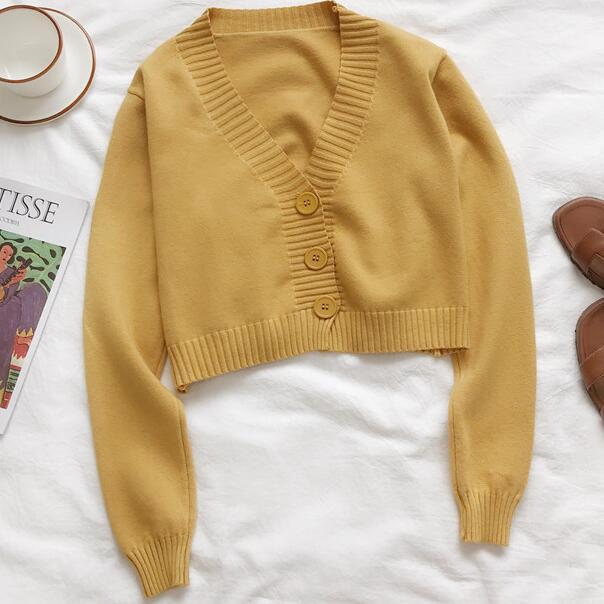 Women's Cropped Cardigan Sweaters Female Black White Short Sweater V Neck Single Breasted Sweater Woman Knitted Cardigan, Green
Women's Cropped Cardigan Sweaters Female Black White Short Sweater V Neck Single Breasted Sweater Woman Knitted Cardigan, Green