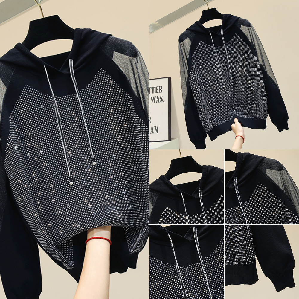 Women's Heavy Hot Drill Jumper Top Female Hooded Cap New Loose Long-sleeved Leisuer Knitting Coat Students Knit pullover, White
Women's Heavy Hot Drill Jumper Top Female Hooded Cap New Loose Long-sleeved Leisuer Knitting Coat Students Knit pullover, White