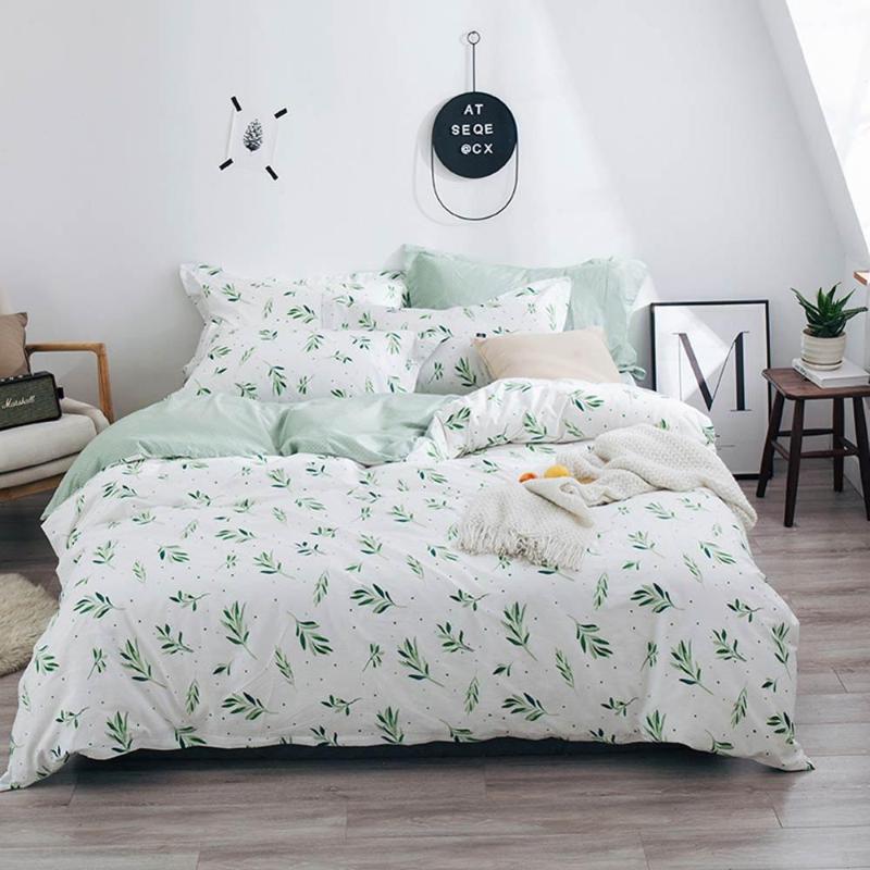 2020 INS Green Leaves Pastoral Cartoon Bed Cover Soft Cotton Bedlinens Queen King Duvet Cover Set Bedspread Pillowcases, 20192201
2020 INS Green Leaves Pastoral Cartoon Bed Cover Soft Cotton Bedlinens Queen King Duvet Cover Set Bedspread Pillowcases, 20192201
