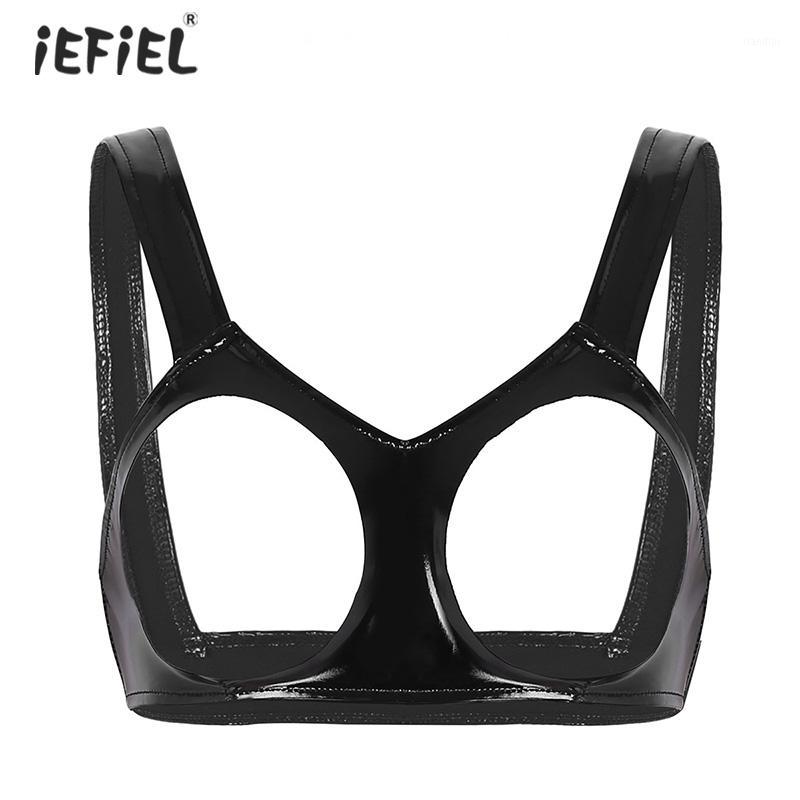 Women Sexy Erotic Lingerie Open Cups Latex Bra Clubwear Wet Look Faux Leather Bra Underwear Sleeveless Role Play Tanks Crop Top1, Red;black
Women Sexy Erotic Lingerie Open Cups Latex Bra Clubwear Wet Look Faux Leather Bra Underwear Sleeveless Role Play Tanks Crop Top1, Red;black