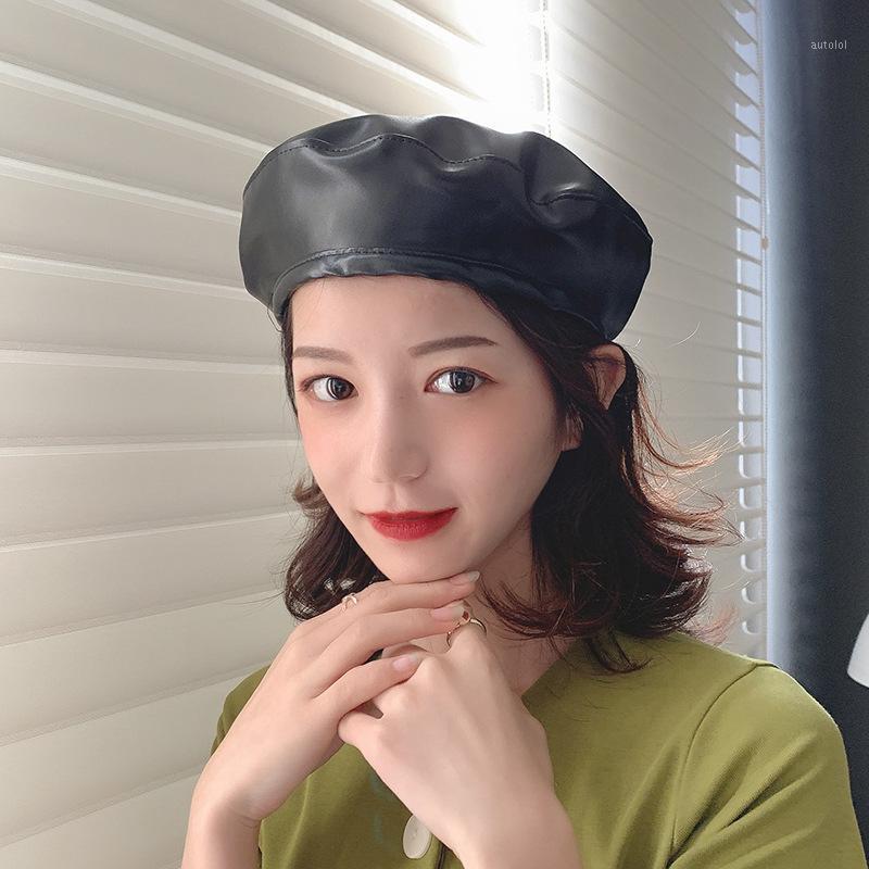 Classic Cortex Women Cap Sunhat Flat Berets Leather Round Hat Summer Sun Protection Flat Beanie Cap High Quality Solid Color1, Black
Classic Cortex Women Cap Sunhat Flat Berets Leather Round Hat Summer Sun Protection Flat Beanie Cap High Quality Solid Color1, Black