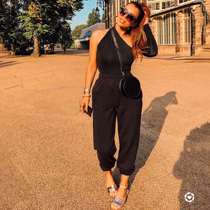 Rockmore Gray Harajuku High Waisted Trousers Women Jogger Hip Hop Pants Women Black Pencil Pants High Waist Joggers Sweatpants 201113