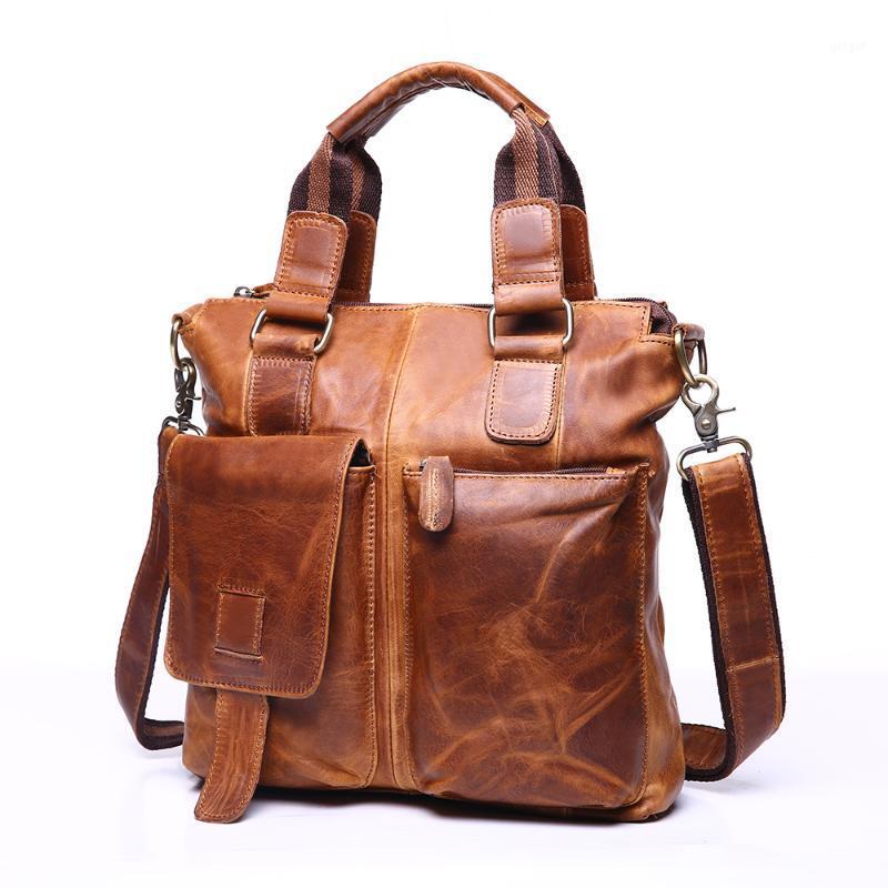 JOYIR Crazy Horse Leather Men's Business Handbags Retro Fashion Briefcase For Document Leisure Office Tote Male 14 Inches 20201, Brown
JOYIR Crazy Horse Leather Men's Business Handbags Retro Fashion Briefcase For Document Leisure Office Tote Male 14 Inches 20201, Brown