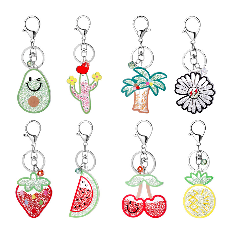 Pineapple strawberry Fruit Acrylic Keychain Watermelon Orange comosus Green apple Keyring Cactus pear tree Key 
Pineapple strawberry Fruit Acrylic Keychain Watermelon Orange comosus Green apple Keyring Cactus pear tree Key