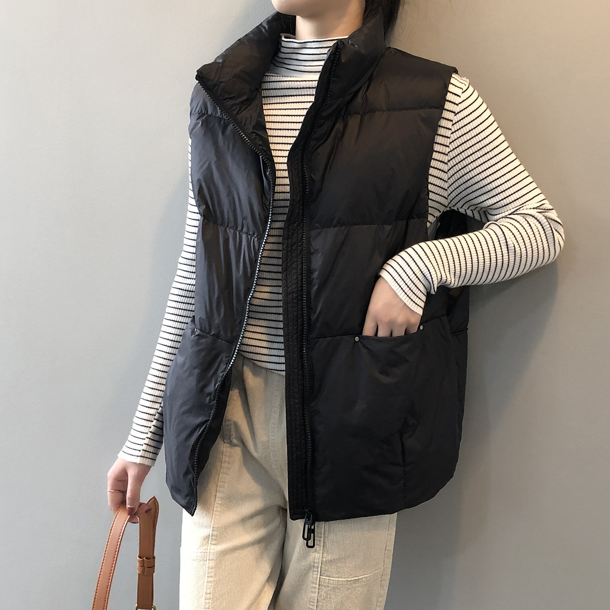 High Quality new fashion Winter Woman Coats Sleeveless Jacket Male Casual Waistcoat Plus Size 201106