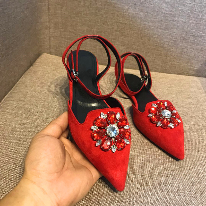 2021 Mujer Sandalias Red Crystal Toe with Ankle Strap Ladies Robust Heels Stripper Shoes 80to, The picture 
2021 Mujer Sandalias Red Crystal Toe with Ankle Strap Ladies Robust Heels Stripper Shoes 80to, The picture