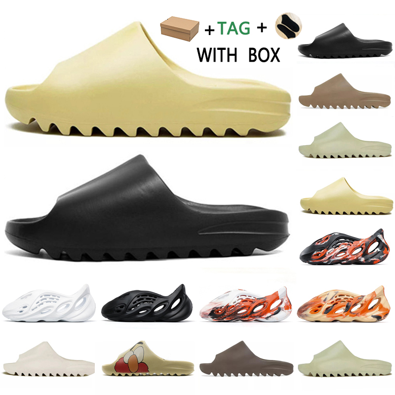2021 Foam Runner Kanye West Clog Sandal Triple Black Slide Slipper Women Mens Tainers bone Designer Beach Sandals Slip-on Shoes #522, Box
2021 Foam Runner Kanye West Clog Sandal Triple Black Slide Slipper Women Mens Tainers bone Designer Beach Sandals Slip-on Shoes #522, Box