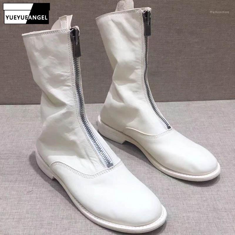 Autumn Winter New Round Toe Front Zipper Vintage Womens Genuine Leather Boots Fashion Streetwear Pleated Low Heel Mid Booties1, Black
Autumn Winter New Round Toe Front Zipper Vintage Womens Genuine Leather Boots Fashion Streetwear Pleated Low Heel Mid Booties1, Black