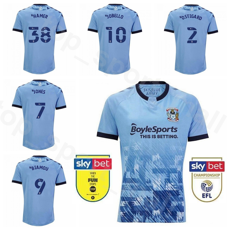 2020 2021 Coventry City Soccer Jersey 10 JOBELLO 2 OSTIGARD 19 WALKER 21 McCALLUM 7 JONES 9 BIAMOU DA COSTA Football Shirt Kits, Blue
2020 2021 Coventry City Soccer Jersey 10 JOBELLO 2 OSTIGARD 19 WALKER 21 McCALLUM 7 JONES 9 BIAMOU DA COSTA Football Shirt Kits, Blue