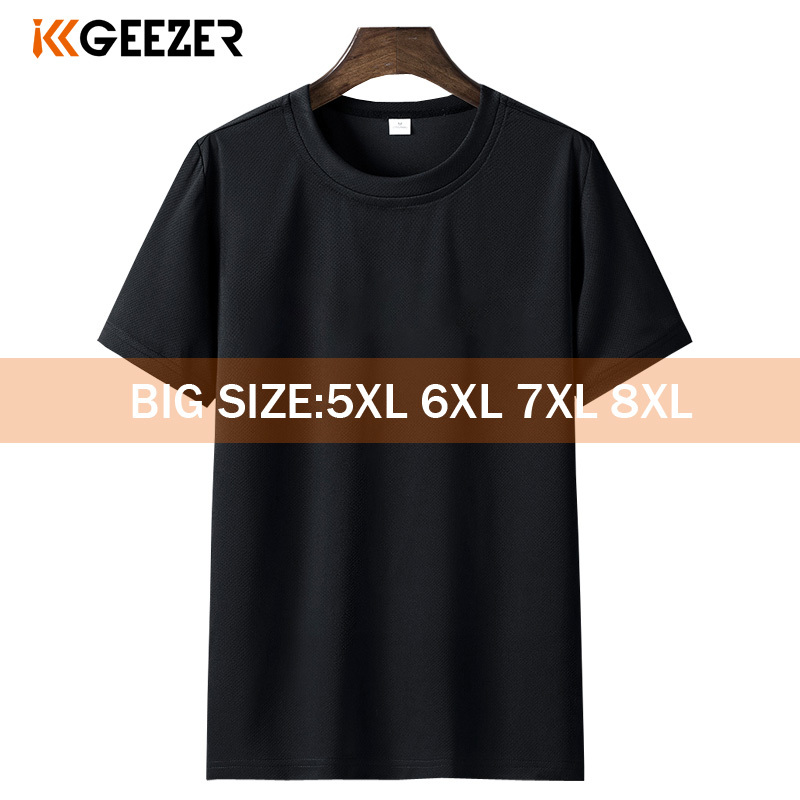Black T-shirt Men 6XL 7XL 8XL Plus Size White Short Tshirt Summer Sport Running Fitness Breathable Tee shirts for Men Streetwear X1227, White;black
Black T-shirt Men 6XL 7XL 8XL Plus Size White Short Tshirt Summer Sport Running Fitness Breathable Tee shirts for Men Streetwear X1227, White;black