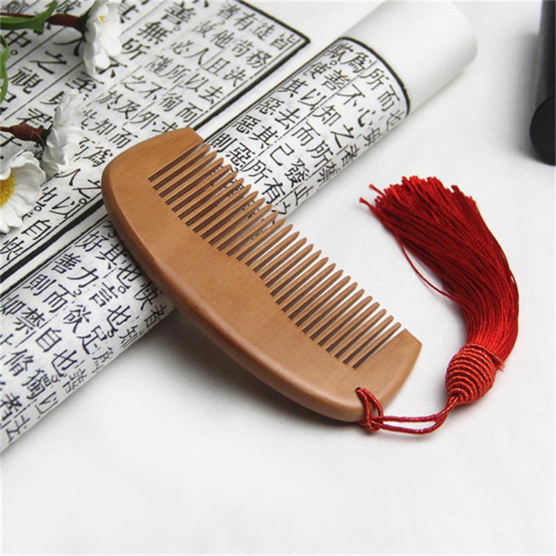 Natural Peach Wood Comb Close Teeth Anti-static Head Massage Hair Care Wooden Tools Accessories Anti-static Tassel Comb
Natural Peach Wood Comb Close Teeth Anti-static Head Massage Hair Care Wooden Tools Accessories Anti-static Tassel Comb
