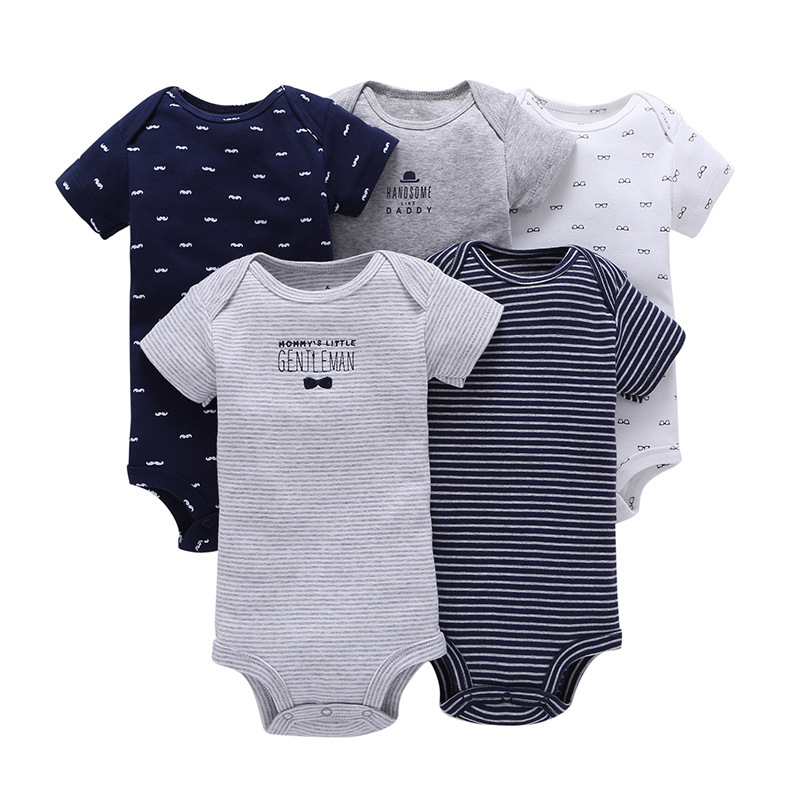 baby boy clothes 5Pcs/lots cotton newborn infantil girl clothing cartoon baby jumpsuits costumes 6 9 12 18 24M roupas de bebes Y1221