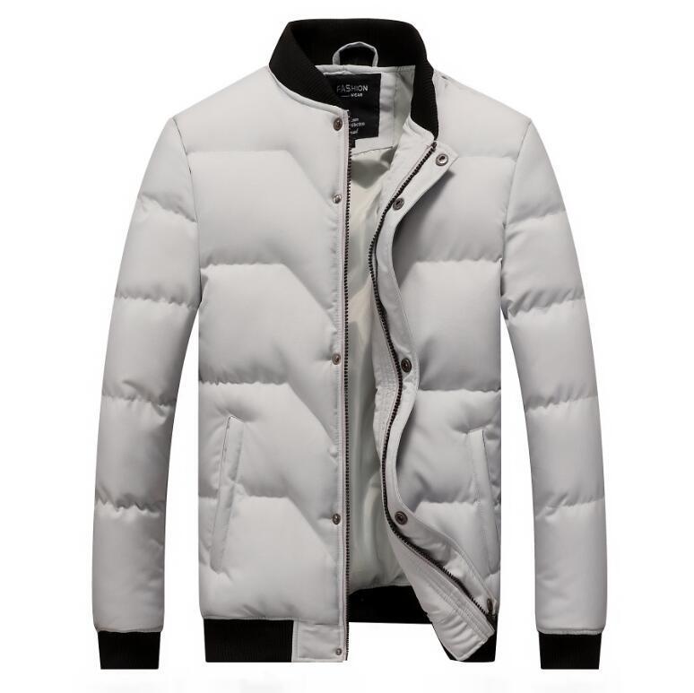 Winter Casual Warm Jacket Men Cotton Hoodied Parka Coat Thicken Zipper Mens Jackets Clothes 201119