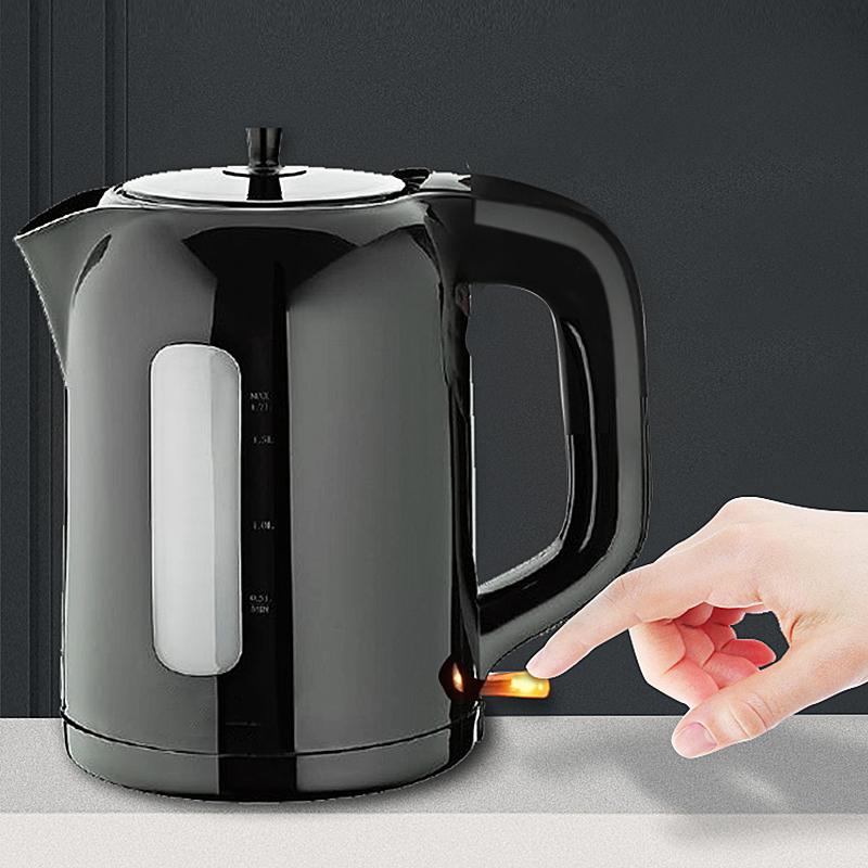 Electric Kettle Turkey coffee Teapot Automatic Power Off Protection Instant Heating Machine Kitchen Tool Home 1.7L 1800W