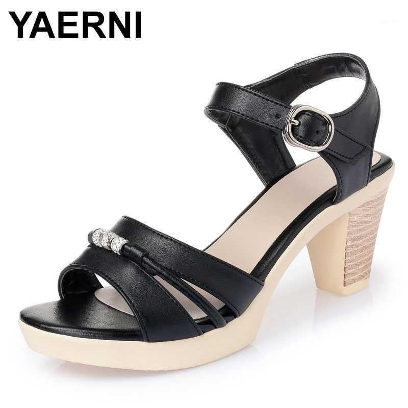 YAERNI brand sandals summer women shoes sandals 2020 new fashion rhinestone high heel genuine leather shoes woman sandal1, Beige
YAERNI brand sandals summer women shoes sandals 2020 new fashion rhinestone high heel genuine leather shoes woman sandal1, Beige