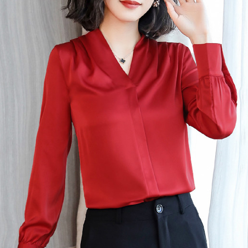 womens tops and blouses Chiffon blouse shirt long sleeve women shirts fashion spring plus size office blouse women 1779 50 201201