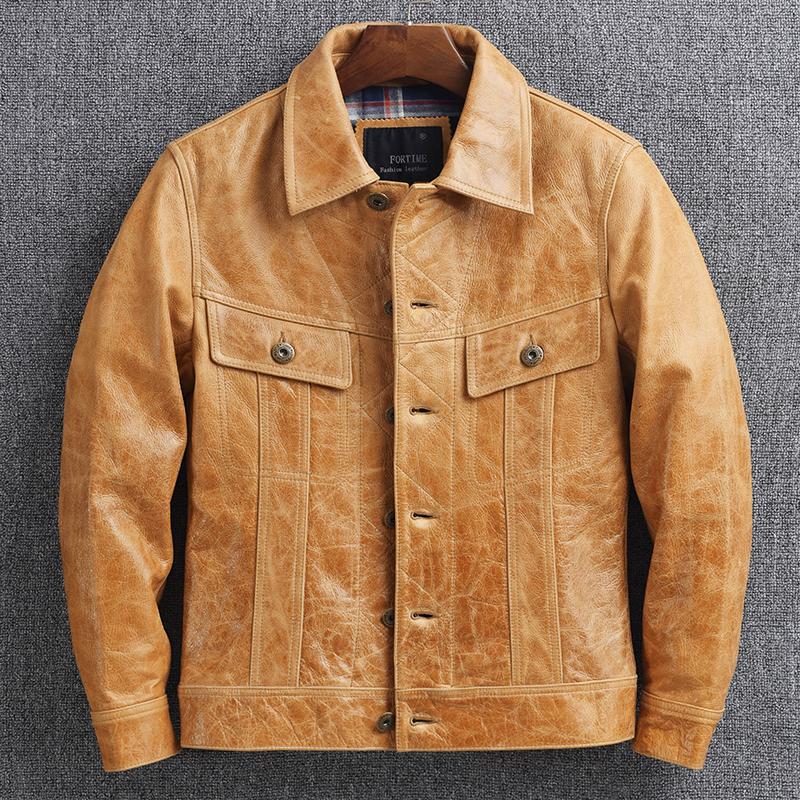Free shipping,2021 New Rider leather jacket.vintage genuine leather coat.Oil wax cowhide clothes.cool clothing.biker, Yellow
Free shipping,2021 New Rider leather jacket.vintage genuine leather coat.Oil wax cowhide clothes.cool clothing.biker, Yellow