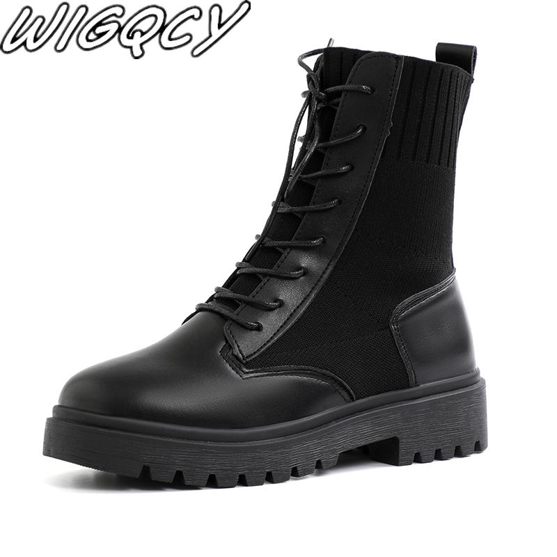 Botas mujer invierno 2020 new plus velvet warm low heel Women boots shallow Round Toe Lace-Up trend women's boots Botas Mujer, Black
Botas mujer invierno 2020 new plus velvet warm low heel Women boots shallow Round Toe Lace-Up trend women's boots Botas Mujer, Black