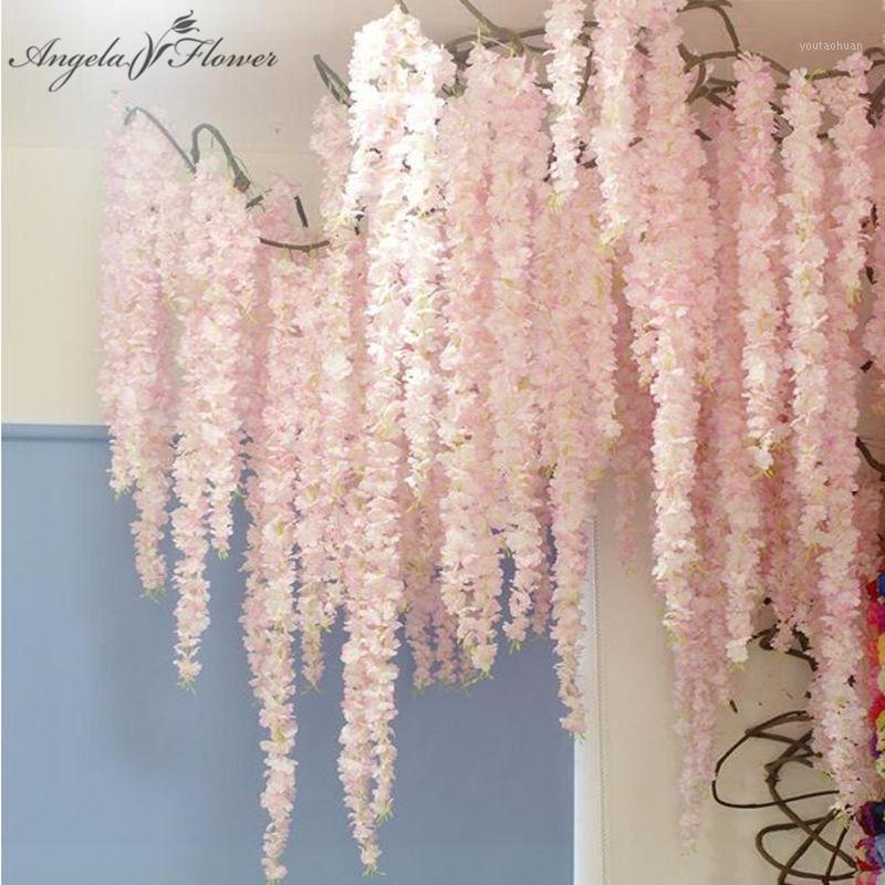 1M/39inch artificial Wisteria Flower vine pearl hydrangea string DIY wedding stage pipe decor silk flower rattan vine 20pcs/lot1, Beige
1M/39inch artificial Wisteria Flower vine pearl hydrangea string DIY wedding stage pipe decor silk flower rattan vine 20pcs/lot1, Beige