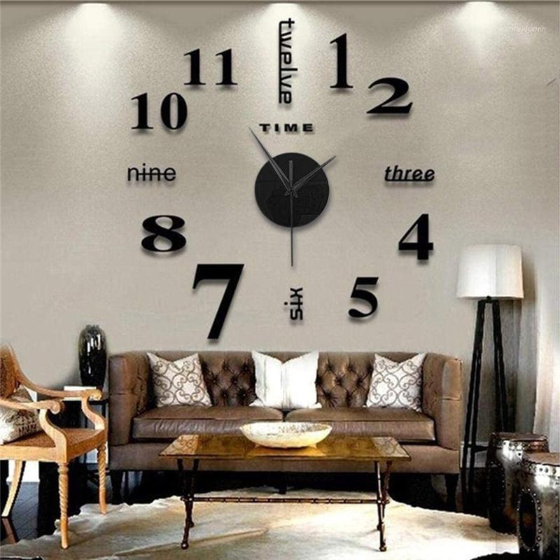 Frameless DIY Wall Mute Clock 3D Mirror Surface Sticker Home Office Decor 12-hour Display Wall Clock With Time Mark1
Frameless DIY Wall Mute Clock 3D Mirror Surface Sticker Home Office Decor 12-hour Display Wall Clock With Time Mark1