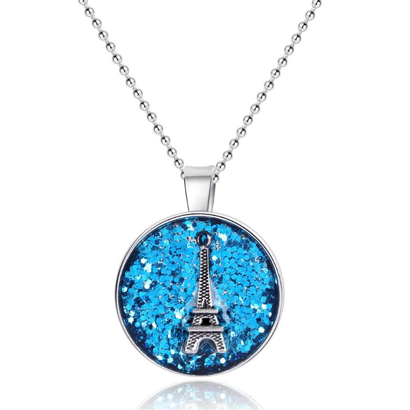 Romantic Paris Eiffel Tower Pendant Necklace Mysterious Blue Dreamland Jewelry Wholesale Fresh Chain All Match Accessory NT3600
Romantic Paris Eiffel Tower Pendant Necklace Mysterious Blue Dreamland Jewelry Wholesale Fresh Chain All Match Accessory NT3600