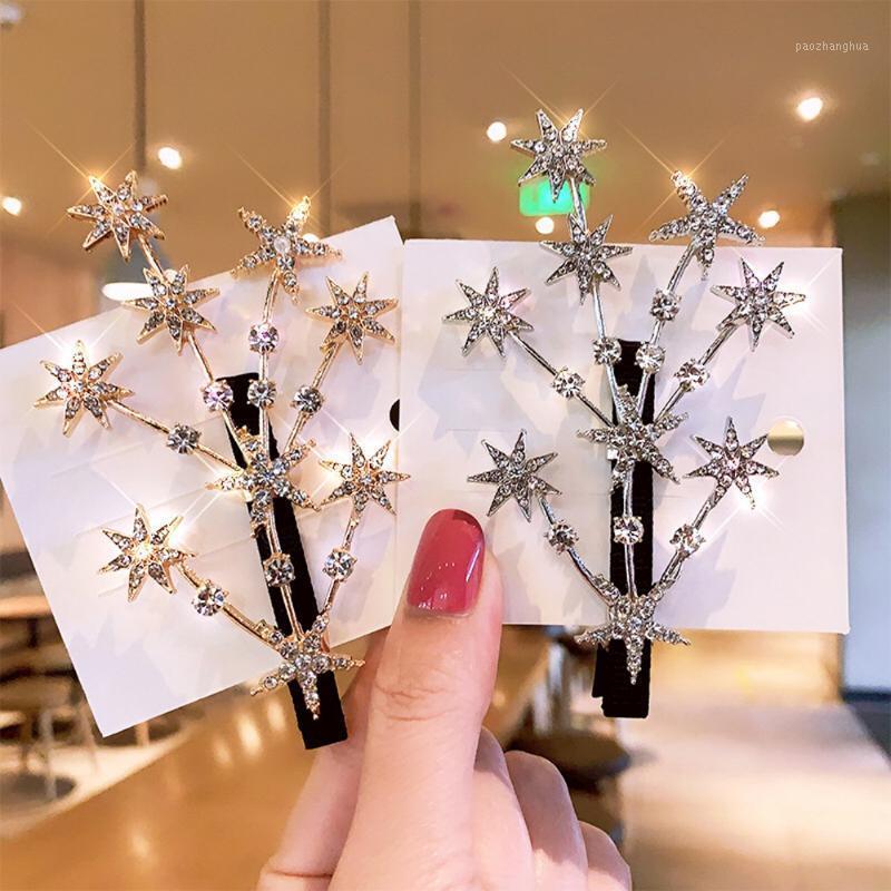 Arrival Shiny Star Barrettes Rhinestone Hairpins Sweet Crystal Hair Clip For Women Girls Wedding Headwear Accessories Clips, Golden;silver
Arrival Shiny Star Barrettes Rhinestone Hairpins Sweet Crystal Hair Clip For Women Girls Wedding Headwear Accessories Clips, Golden;silver