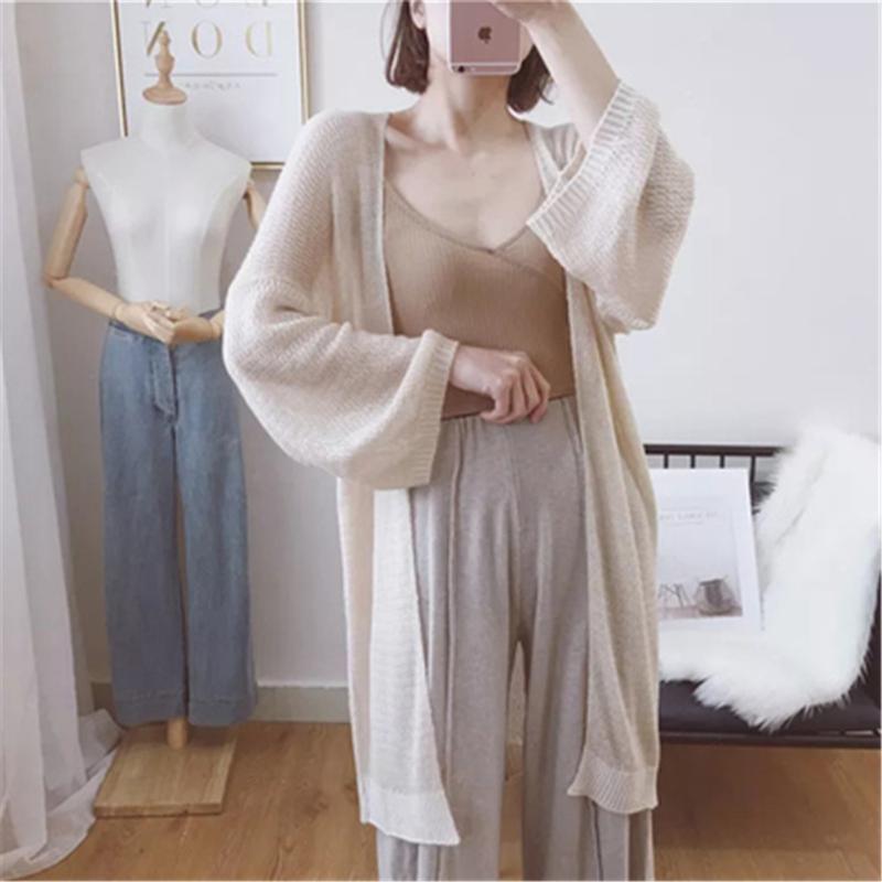 Women's Knits & Tees Mohair Cardigan Women Summer 2022 Korean Style Casual Loose V Neck Long Sleeve See-Through Knitting Kardigan Knitwear T, White
Women's Knits & Tees Mohair Cardigan Women Summer 2022 Korean Style Casual Loose V Neck Long Sleeve See-Through Knitting Kardigan Knitwear T, White