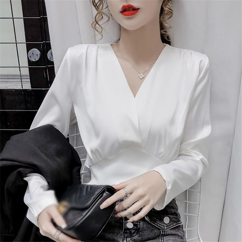 2021 Vintage V-neck Long Sleeve solid color Women Blouse Shirts Elegant back hole Slim Waist Female Work Wear Blouse blusas, Black tops
2021 Vintage V-neck Long Sleeve solid color Women Blouse Shirts Elegant back hole Slim Waist Female Work Wear Blouse blusas, Black tops