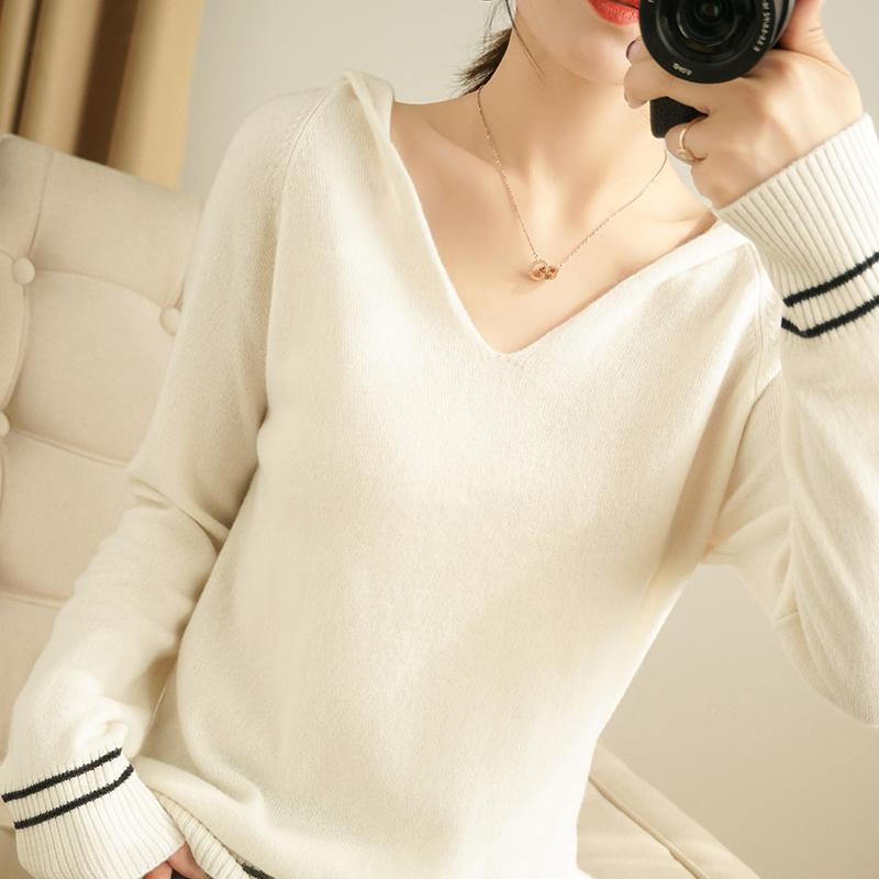 Spring Autumn Women' Sweaters Sexy V-Neck Long Sleeve 100%Wool Female Pullover Knitted Jumpers Pull Femme Tops Clothes 3 Colors, Hei
Spring Autumn Women' Sweaters Sexy V-Neck Long Sleeve 100%Wool Female Pullover Knitted Jumpers Pull Femme Tops Clothes 3 Colors, Hei