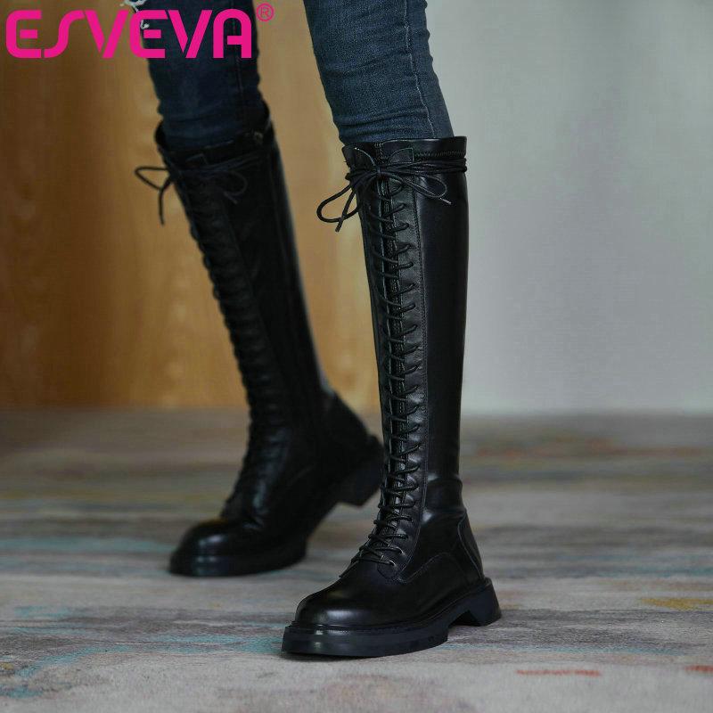ESVEVA 2021 Round Toe PU Leather Classic Fashion Square Low Heel Knee High Boots Platform Women Boots Big Size 34-39, White pu
ESVEVA 2021 Round Toe PU Leather Classic Fashion Square Low Heel Knee High Boots Platform Women Boots Big Size 34-39, White pu