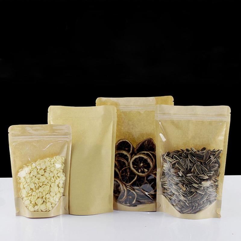 Gift Wrap 50pcs Food Packaging Candy With Window Nut Beans Pouches Party Supplies Kraft Paper Bag Package
Gift Wrap 50pcs Food Packaging Candy With Window Nut Beans Pouches Party Supplies Kraft Paper Bag Package