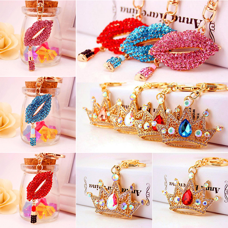 King Crown Keychain Pendant Charm Rhinestone lipstick Crystal for Handbag Purse Bag Carkey Gift 7 styles
King Crown Keychain Pendant Charm Rhinestone lipstick Crystal for Handbag Purse Bag Carkey Gift 7 styles