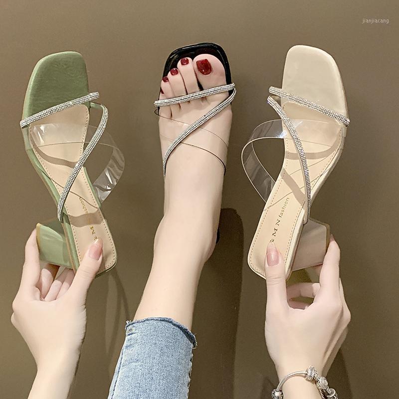 Crystal Slippers Women Shoes Woman Mules New Summer Casual Shoes Clear Transparent Thick High Heels Sexy Ladies Slides1, Black
Crystal Slippers Women Shoes Woman Mules New Summer Casual Shoes Clear Transparent Thick High Heels Sexy Ladies Slides1, Black