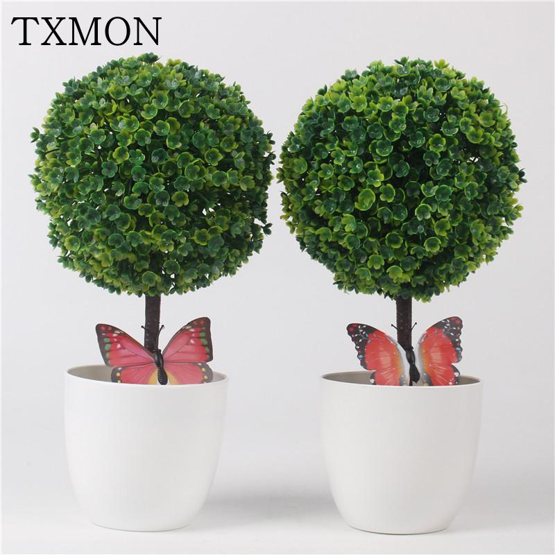 Artificial Plants Bonsai Greative Mini Grass Ball Potted Small Tree For Home Garden Hotel Decor Decorative Flower Accessories, Green
Artificial Plants Bonsai Greative Mini Grass Ball Potted Small Tree For Home Garden Hotel Decor Decorative Flower Accessories, Green