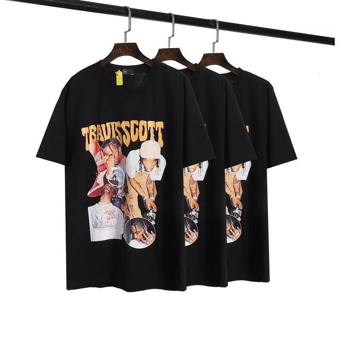 Fashion Travis Scott Rapper Character Print T Shirts Casual Oversize Short Sleeve Street Loose T-shirt for Men and Women Couples Tops, White
Fashion Travis Scott Rapper Character Print T Shirts Casual Oversize Short Sleeve Street Loose T-shirt for Men and Women Couples Tops, White