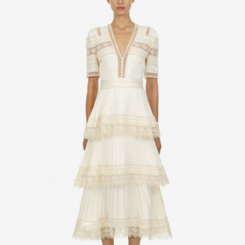 of New Women Maxi Long Summer Dress 2021 Designer Self Portrait Collection Dressed by the Lady Ruffles Plissadas Lace Dresses 4vh3, Beige
of New Women Maxi Long Summer Dress 2021 Designer Self Portrait Collection Dressed by the Lady Ruffles Plissadas Lace Dresses 4vh3, Beige