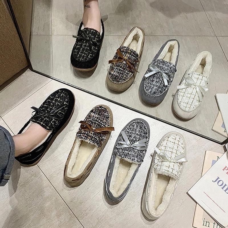 2020 Winter Women Loafers Plush Slip on Shoe Woman Flats Warm Loafer Bow Boat Shoes Plaid Fabric Ladies Shoe zapatos mujer 8640N #vS41, Beige
2020 Winter Women Loafers Plush Slip on Shoe Woman Flats Warm Loafer Bow Boat Shoes Plaid Fabric Ladies Shoe zapatos mujer 8640N #vS41, Beige