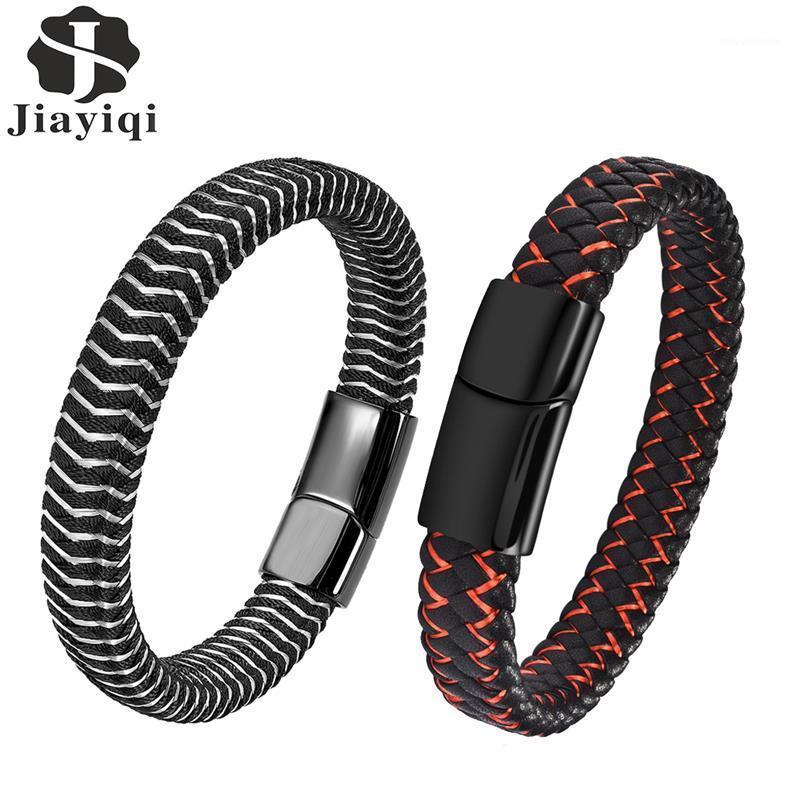 Fashion Braided Leather Bracelet for Men Red Black Rope Stainless Steel Magnetic Clasp Bangle Man Hiphop Rock Wristband Jewelry1
Fashion Braided Leather Bracelet for Men Red Black Rope Stainless Steel Magnetic Clasp Bangle Man Hiphop Rock Wristband Jewelry1
