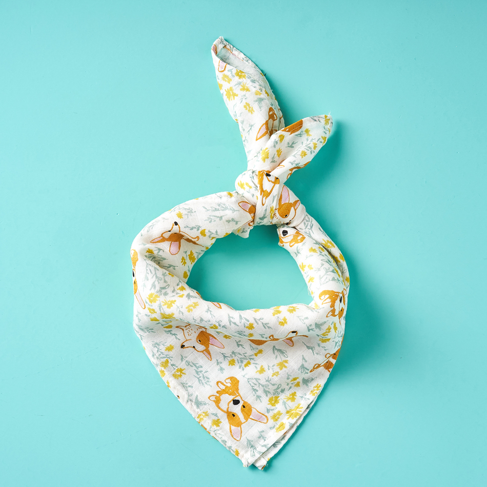 Kangobaby #My Soft Life# 5pieces Set Bamboo Cotton Swaddle Blanket Baby Bandana Bib Set 201022