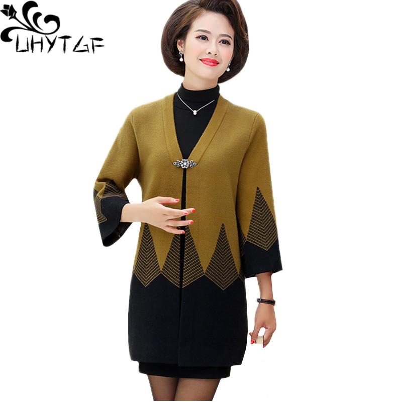 UHYTGF Knitted spring autumn tops outerwear mid-length cardigan women Korean loose elegant mother 6XL plus size wool jacket 1285, Orange
UHYTGF Knitted spring autumn tops outerwear mid-length cardigan women Korean loose elegant mother 6XL plus size wool jacket 1285, Orange
